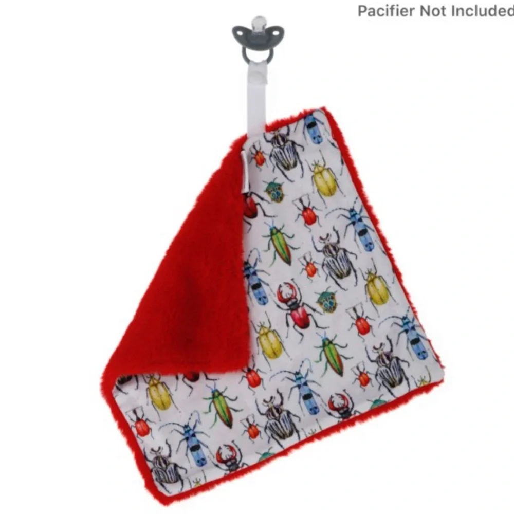 You are Bugging Me – Doodalou Minky and Faux Fur Pacifier Blanket
